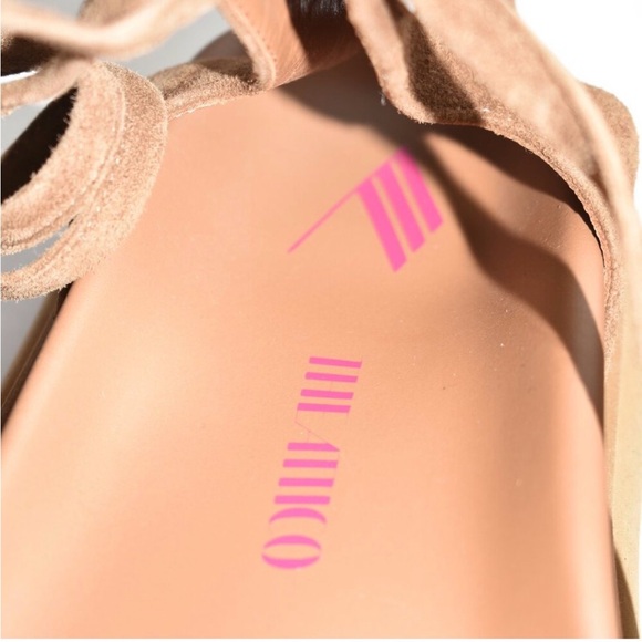 $800 The Attico Selene Gladiator Sandal PLATFORM SUEDE BROWN 35.5 (PB18) - Picture 3 of 7